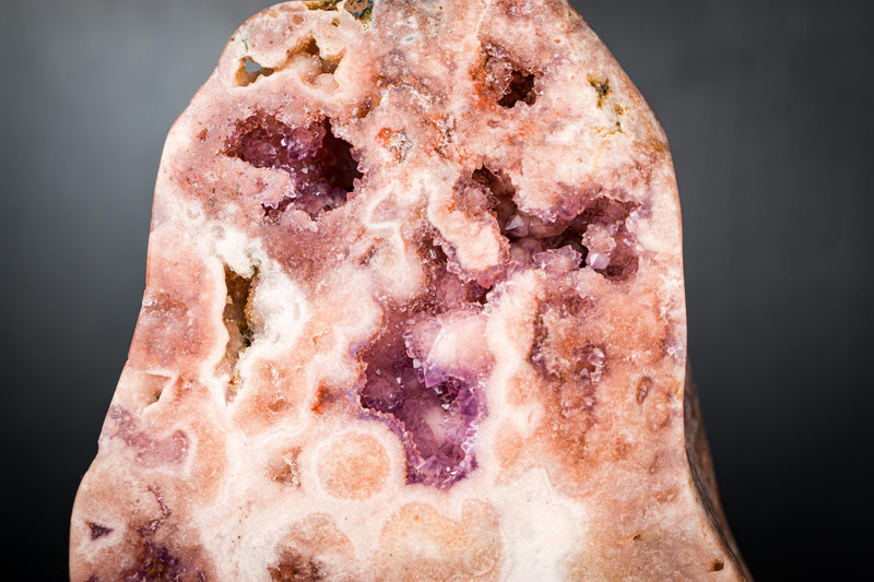 Rare Pink Amethyst Geode with Pink and Purple Druzy – All - Natural, Ethically Sourced Amethyst - 22.3 Lb. - E2D Crystals & Minerals