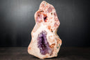 Sculptural Rare Pink Amethyst Geode with Pink and Purple Druzy – All - Natural, Ethically Sourced Amethyst from Brazil - 18.3 Lb. - E2D Crystals & Minerals