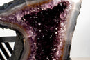 Citrine & Amethyst Geode Wings – Natural Bookmatched Pair on Custom Metal Stand - Ethically Sourced, 49 Lb. - E2D Crystals & Minerals