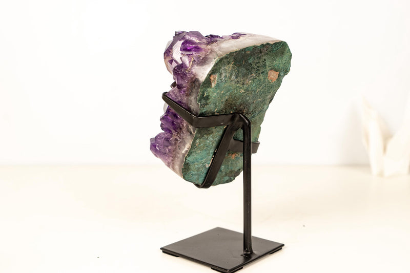 Gallery - Grade Amethyst Cluster with Large Terminated Point – AAA Grape Jelly Amethyst from Brazil, 5 lb. - E2D Crystals & Minerals