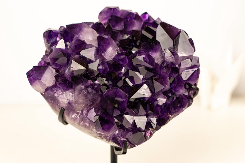 Gallery - Grade Grape Jelly Amethyst Cluster – AAA Quality with Flawless Deep Purple Crystal Points - 8 Lb. 13 In. - E2D Crystals & Minerals