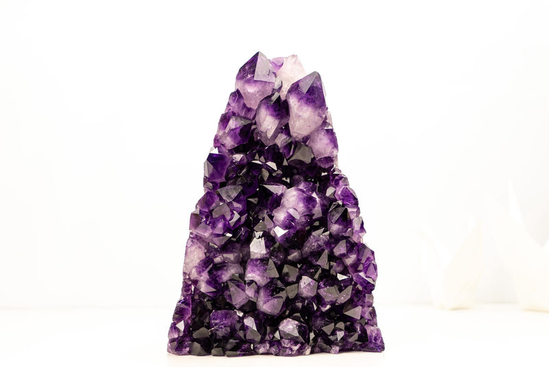 Sculptural AAA Amethyst Cluster with Large Druzy Crystals – Grape Jelly Purple - 5.6 Kg - 12.2 lb - E2D Crystals & Minerals