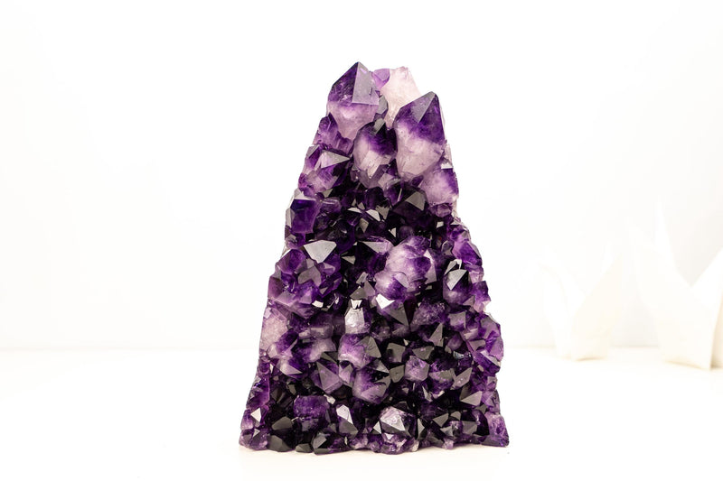 Sculptural AAA Amethyst Cluster with Large Druzy Crystals – Grape Jelly Purple - 5.6 Kg - 12.2 lb - E2D Crystals & Minerals