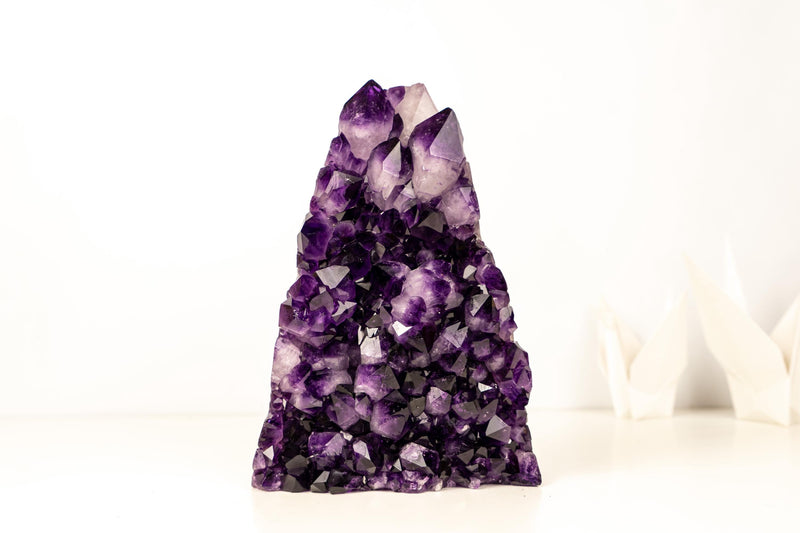 Sculptural AAA Amethyst Cluster with Large Druzy Crystals – Grape Jelly Purple - 5.6 Kg - 12.2 lb - E2D Crystals & Minerals