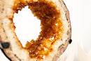 Natural Citrine Geode Portal – High - Grade Golden - Orange Citrine on Custom Stand - 7.3 Kg - 16.1 lb - E2D Crystals & Minerals