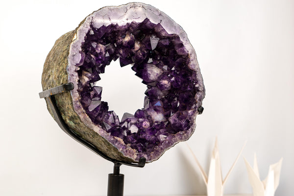 Amethyst Geode Portal with AAA Crown Druzy Formation - E2D Crystals & Minerals