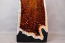 Tall AAA Citrine Cathedral Geode with Golden - Orange Sparkly Druzy – 3.85 ft - E2D Crystals & Minerals