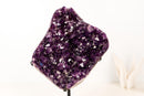 Natural Amethyst Geode Cluster with Rich Purple, Grape - Jelly Druzy - E2D Crystals & Minerals