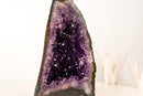 High - Grade Amethyst Cathedral Geode with Saturated Deep Purple Druzy – 13.6 lb - E2D Crystals & Minerals