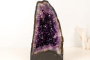 High - Grade Amethyst Cathedral Geode with Saturated Deep Purple Druzy – 13.6 lb - E2D Crystals & Minerals