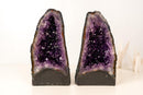 Pair or High - Grade Amethyst Cathedral Geodes - E2D Crystals & Minerals