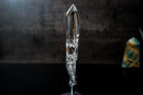 Diamantina Lemurian Quartz Obelisk (9") – Water - Clear with Rainbows - E2D Crystals & Minerals