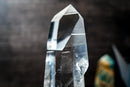 AAA Optical Lemurian Quartz Point – Water - Clear Crystal (11" Tall) - E2D Crystals & Minerals