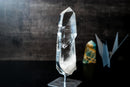 AAA Optical Lemurian Quartz Point – Water - Clear Crystal (11" Tall) - E2D Crystals & Minerals