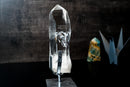 AAA Optical Lemurian Quartz Point – Water - Clear Crystal (11" Tall) - E2D Crystals & Minerals