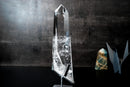 Water - Clear Lemurian Quartz Point – AAA Optical Quality (13") - E2D Crystals & Minerals