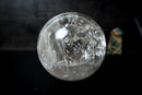 Large Natural Clear Quartz Sphere from Diamantina, Brazil (11 lb) - E2D Crystals & Minerals