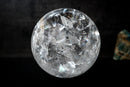 Large Clear Quartz Sphere with Natural Rainbows (18 lb), High - Grade - E2D Crystals & Minerals