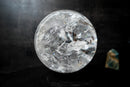 Large Clear Quartz Sphere with Natural Rainbows (18 lb), High - Grade - E2D Crystals & Minerals