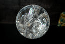 High - Grade Lemurian Quartz Sphere with Rainbows (19.5 lb) - E2D Crystals & Minerals