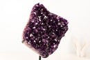Natural Amethyst Geode Cluster with Rich Purple, Grape - Jelly Druzy - E2D Crystals & Minerals