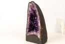 High - Grade Amethyst Cathedral Geode with Saturated Deep Purple Druzy – 13.6 lb - E2D Crystals & Minerals