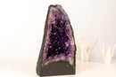 High - Grade Amethyst Cathedral Geode with Saturated Deep Purple Druzy – 13.6 lb - E2D Crystals & Minerals