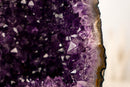 High - Grade Amethyst Cathedral Geode with Saturated Deep Purple Druzy – 13.6 lb - E2D Crystals & Minerals