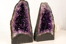 Pair or High - Grade Amethyst Cathedral Geodes - E2D Crystals & Minerals