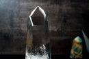 AAA Optical - Grade Lemurian Quartz Point – Water - Clear (12" Tall) - E2D Crystals & Minerals