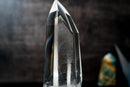 AAA Optical - Grade Lemurian Quartz Point – Water - Clear (12" Tall) - E2D Crystals & Minerals