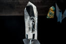 AAA Optical Lemurian Quartz Point – Water - Clear Crystal (11" Tall) - E2D Crystals & Minerals
