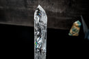 Water - Clear Tall Quartz Crystal Obelisk from Diamantina, Brazil - E2D Crystals & Minerals