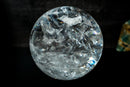 High - Grade Lemurian Quartz Sphere with Rainbows (19.5 lb) - E2D Crystals & Minerals