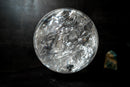 High - Grade Lemurian Quartz Sphere with Rainbows (19.5 lb) - E2D Crystals & Minerals