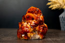 Top - Color Madeira Citrine Geode Cluster with Deep Orange Druzy, Self - Standing Specimen - 2.6 Kg - 5.8 lb - E2D Crystals & Minerals