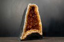 Citrine Geode Cathedral with Sparkly Deep Orange Points, 11 In - 18 lb - E2D Crystals & Minerals