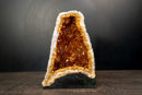 Citrine Geode Cathedral with Sparkly Deep Orange Points, 11 In - 18 lb - E2D Crystals & Minerals
