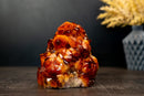 Top - Color Madeira Citrine Geode Cluster with Deep Orange Druzy, Self - Standing Specimen - 2.6 Kg - 5.8 lb - E2D Crystals & Minerals