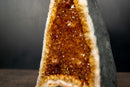 Citrine Geode Cathedral with Sparkly Deep Orange Points, 11 In - 18 lb - E2D Crystals & Minerals