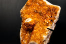 Orange Citrine Geode Cluster with Stalactite Eye & Micro Calcite Inclusions – 12.3 lb - E2D Crystals & Minerals