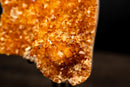 Natural Orange Citrine Geode Cluster with Aesthetic Calcite Inclusions – Sparkling Citrine Druzy, 5 lb - E2D Crystals & Minerals