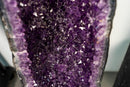 Pair of X - Tall 5 ft Purple Amethyst Cathedral Geodes with Sugar Druzy - E2D Crystals & Minerals
