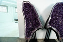 Giant 7.3 ft Purple Amethyst Geode Wings with Large Crystal Points - E2D Crystals & Minerals