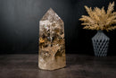 Genuine Honey Citrine Obelisk Point – Exceptional Water - Clear Interior & Natural Rainbows | Large 11 in / 14.5 lb - E2D Crystals & Minerals