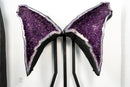 Giant 6.6 Ft. Purple Amethyst Geode Wings with Sparkly Crystal Points - E2D Crystals & Minerals