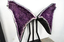 Giant 6.6 Ft. Purple Amethyst Geode Wings with Sparkly Crystal Points - E2D Crystals & Minerals
