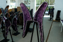 Sculptural Amethyst Geode Wings with Dense Sparkly Purple Druzy - E2D Crystals & Minerals