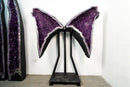 Giant 6.6 Ft. Purple Amethyst Geode Wings with Sparkly Crystal Points - E2D Crystals & Minerals