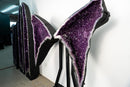 Giant 6.6 Ft. Purple Amethyst Geode Wings with Sparkly Crystal Points - E2D Crystals & Minerals